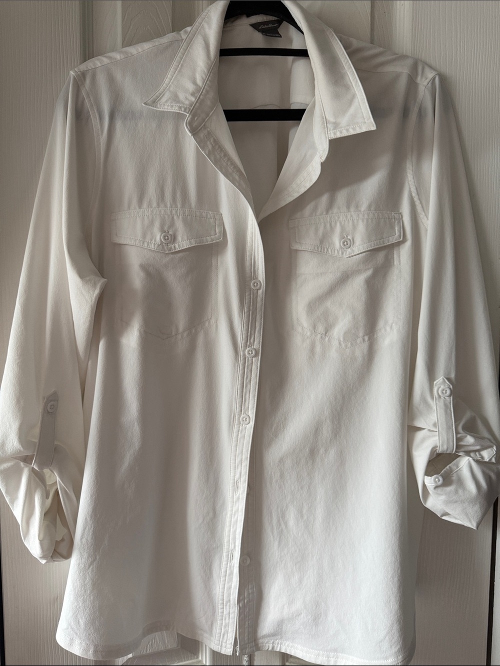 Eddie Bauer White Care Label Top